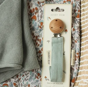Avery Row Pacifier Holder - Corduroy, Blue