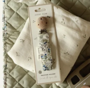 Avery Row Pacifier Holder - Riverbank
