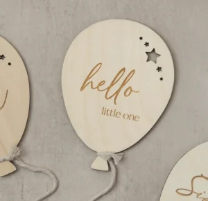 Balloon Baby Announcement - Hello Little One