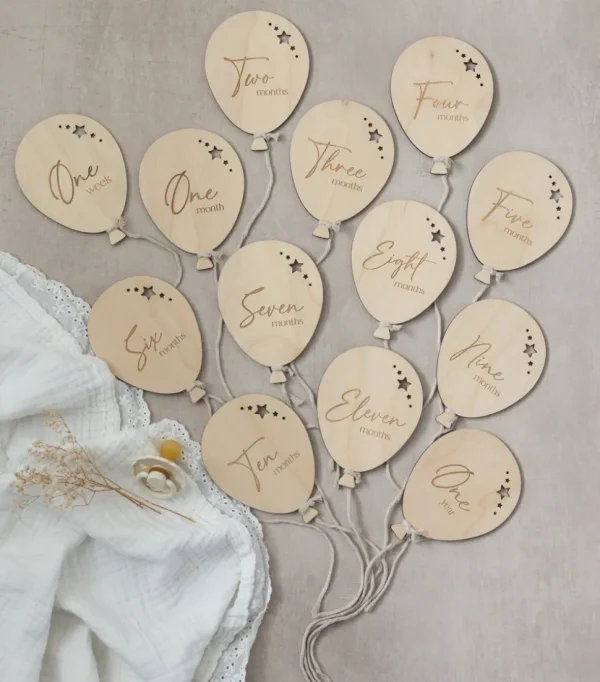 Balloon Baby Milestone Discs