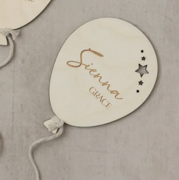 Balloon Milestone New Baby Name Announcement