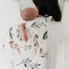 Banks-Lyon Bamboo Baby Swaddle Blanket - Botanical Print