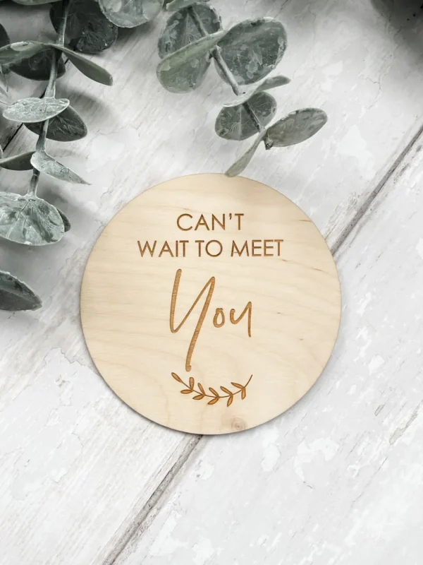 Can't Wait To Meet You Baby Plaque