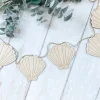 Clam Shell Wooden Garland