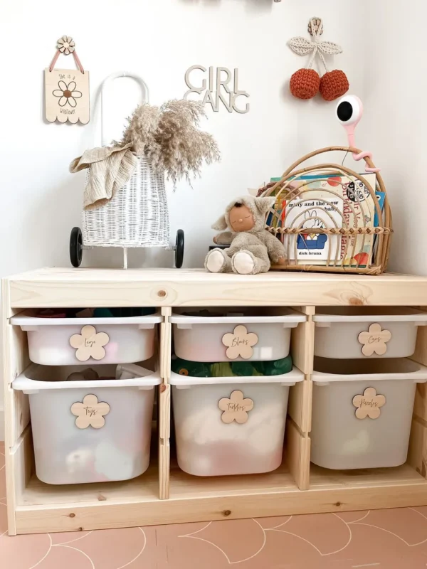 Custom Wooden Flower Storage Labels
