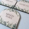 Custom Wooden Storage Labels - Choice of Designs
