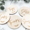 Custom Wooden Storage Labels
