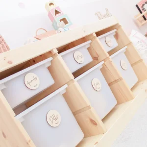 Custom Wooden Storage Labels