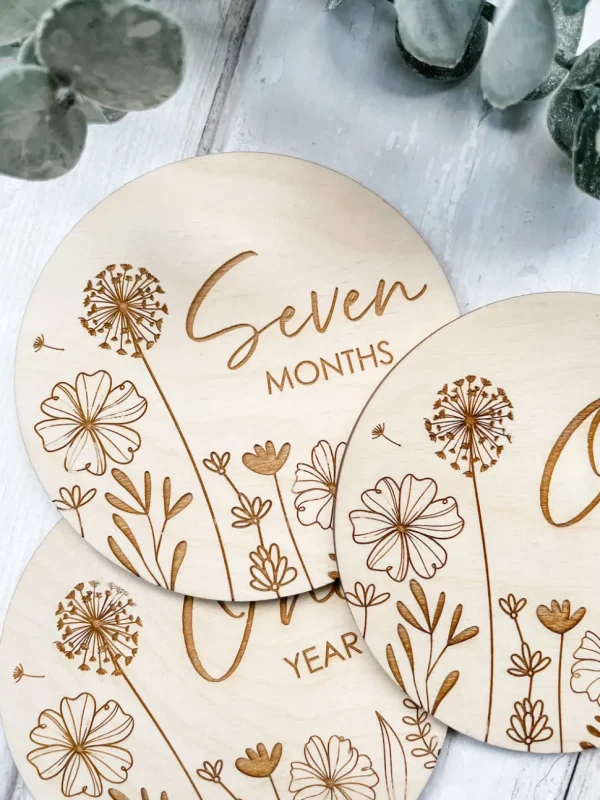 Dandelion Wishes Baby Milestone Discs
