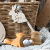 Easter Bunny Name Tags | Wooden Labels | Easter Gift Tag | Laser Engraved | UK