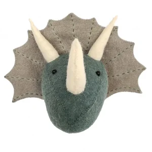Fiona Walker Blue Triceratops Head - Mini