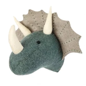 Fiona Walker Blue Triceratops Head - Mini