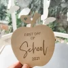 First Day of Nursery/School Plaque | Social Media Flat Lay Prop | Laser Engraved | UK