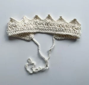 Gooseberry Fool Handmade Crown Accessory - Cream