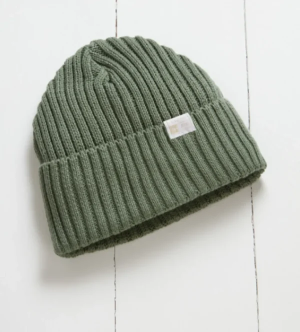 Grass & Air Beanie Hat - Khaki