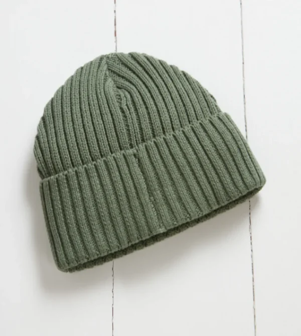 Grass & Air Beanie Hat - Khaki