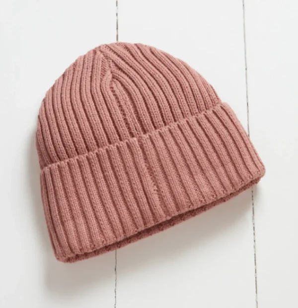 Grass & Air Beanie Hat - Rose