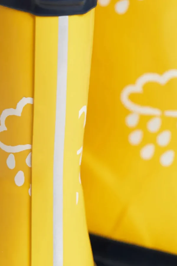 Grass & Air Colour-Changing Winter Wellies - Yellow