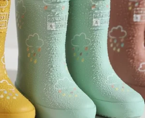 Grass & Air Colour-Revealing Wellies - Light Grey