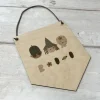 Halloween Wooden 'Boo' Ghoul Gang Flag Hanging