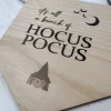Halloween Wooden 'Hocus Pocus' Flag Hanging