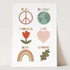 Kid of the Village A4 Positive Symbols Print