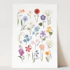 Kid of the Village A4 Wildflowers Print