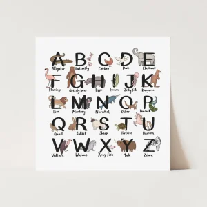 Kid of the Village 30x30 Animal Alphabet