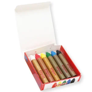Kitpas Rice Wax Art Crayons 6-pack - Medium