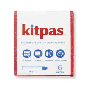 Kitpas Rice Wax Art Crayons 6-pack - Medium