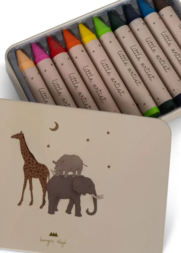 Konges Sløjd Crayons Bees Wax 10-pack - Safari