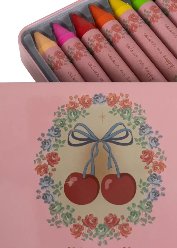 Konges Sløjd Crayons Bees Wax 10-pack - Cherry Bow