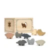Konges Sløjd Dino Shape Sorter - Multi