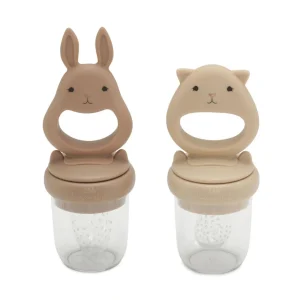 Konges Sløjd Fruit Feeding Pacifier 2-pack - Bark / Shell