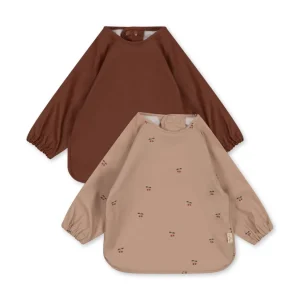 Konges Sløjd Long Sleeved Bib 2-pack - Cherry