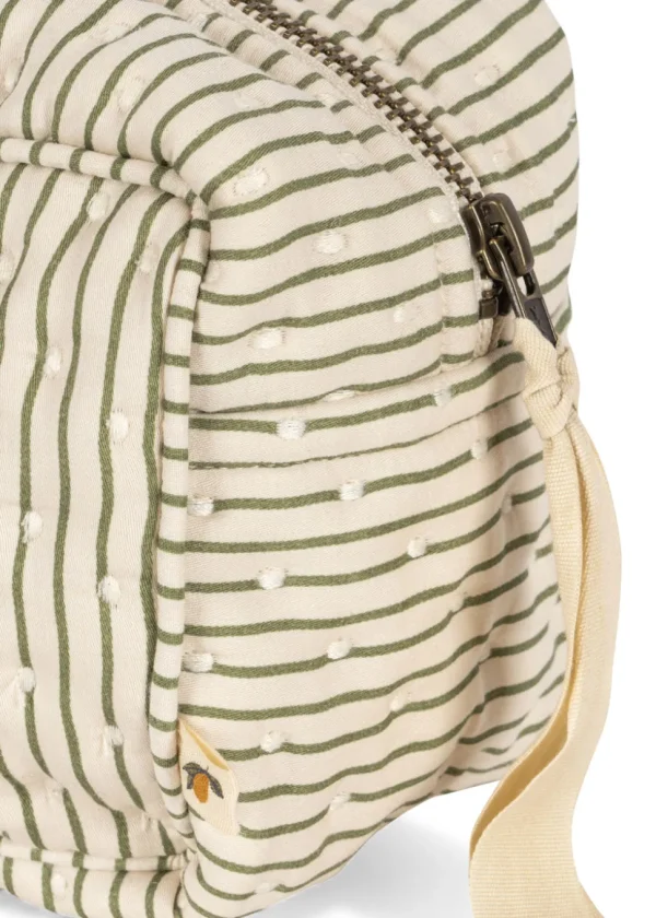 Konges Sløjd Small Quilted Toiletry Bag - Tea Stripe