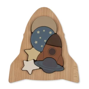 Konges Sløjd Wooden Rocket Puzzle