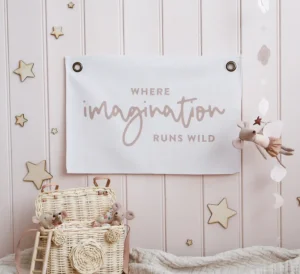 Leonie & The Leopard Wall Banner - Imagination
