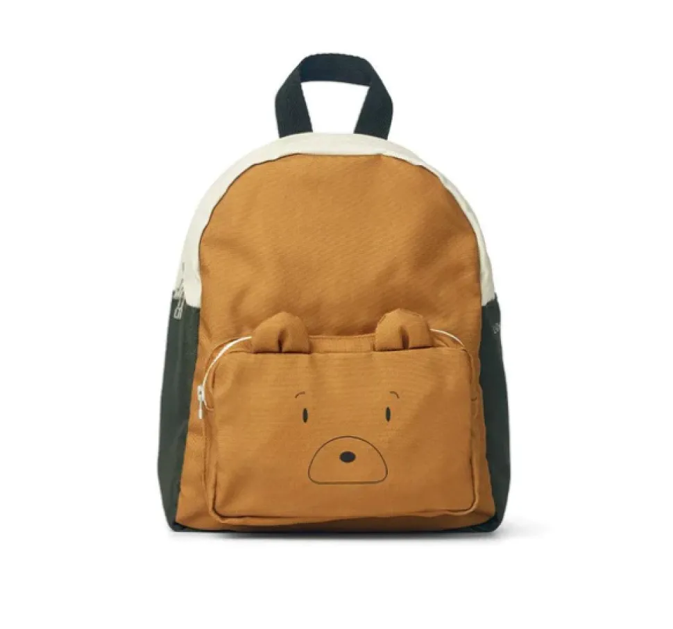 liewood_allan_backpack__m_0.webp Liewood Allan Backpack - Mr Bear / Golden Caramel