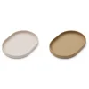 Liewood Anita Breakfast Plate 2-pack - Sandy / Oat
