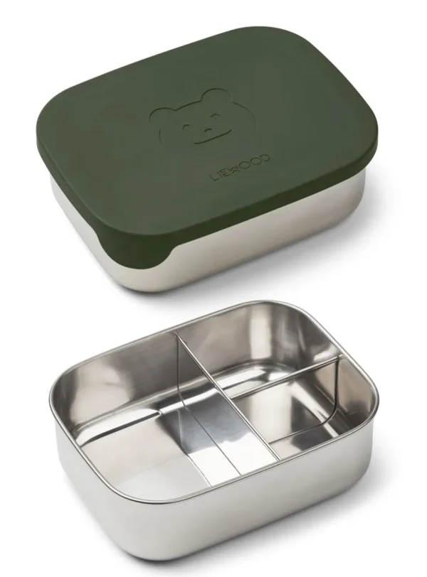 Liewood Arthur Lunchbox - Mr Bear / Hunter Green
