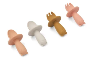 Liewood Avril Baby Cutlery 4-pack - Tuscany Rose Multi Mix
