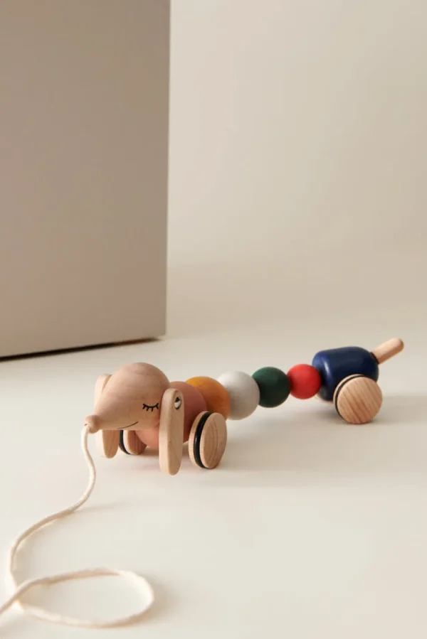 Liewood Barthes Pull Along Toy - Golden Caramel Multi Mix
