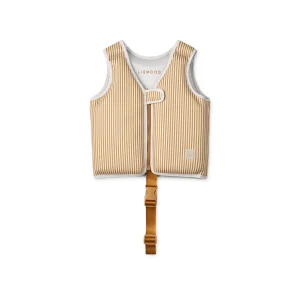 Liewood Dove Swim Vest - Stripe Sandy / Golden Caramel