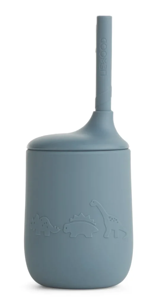 Liewood Ellis Sippy Cup - Dino / Whale Blue