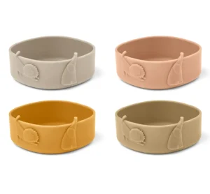Liewood Emily Bowl 4-pack - Tuscany Rose Multi Mix