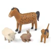 Liewood Harrison Farm Animals 4-pack - Golden Caramel Mix