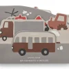 Liewood Jade Special Shape Book - Vehicles / Dove Blue