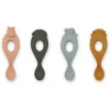 Liewood Liva Silicone Spoon Set 4-pack - Safari / Rose Multi Mix