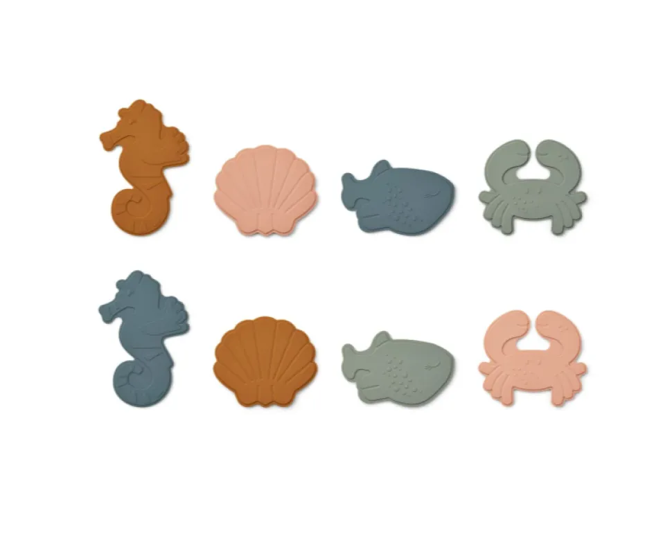 liewood_paola_mini_bath_m_0.webp Liewood Paola Mini Bath Mat 8-pack - Sea Creature / Mustard Multi Mix